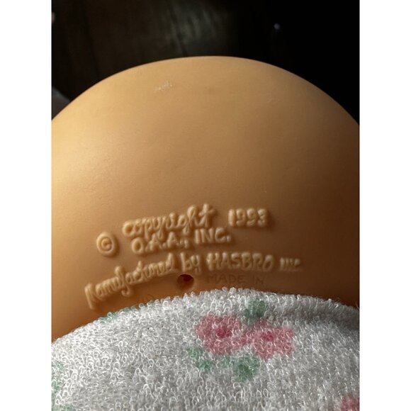 Cabbage Patch Kids Doll Bath Time Baby Mattel 1993 With Clothes Shirt Underwear - Picture 4 of 16